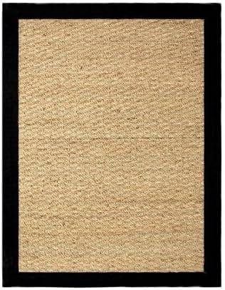 Seagrass Black Rug Rug Size: 2' x 3'