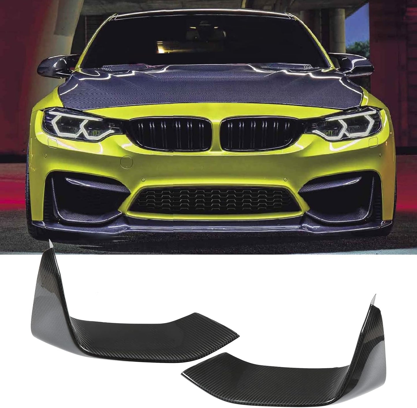 Front Bumper Lip, 2Pcs/Set Bumper Corner Protector for Car