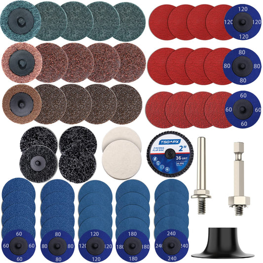 TSOAPX 63PCS Sanding Discs Set